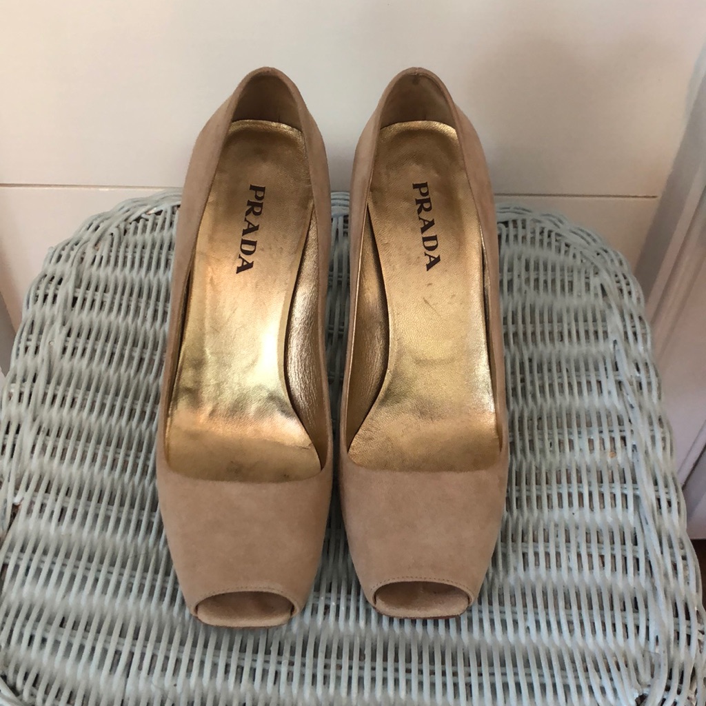 Prada Open Toe Heels